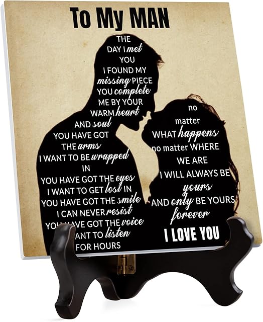 Vetbuosa Valentines Gifts for Him Boyfriend, Anniversary for Him Gifts, Boyfriend Valentines Gifts, Boyfriend Birthday Gifts, Presents for Boyfriend Acrylic Plaque