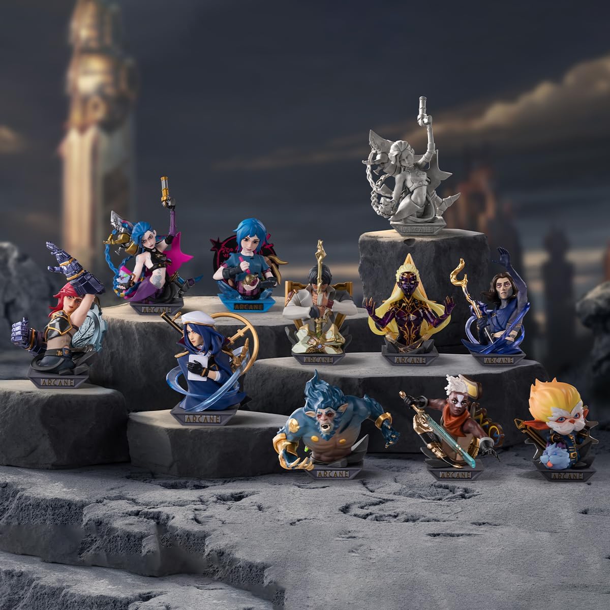 POP MART League of Legends: Arcane Series Figures Blind Box Figures, Random Design Action Figures Collectible Toys Home Decorations, Holiday Birthday Gifts for Girls and Boys, Single Box