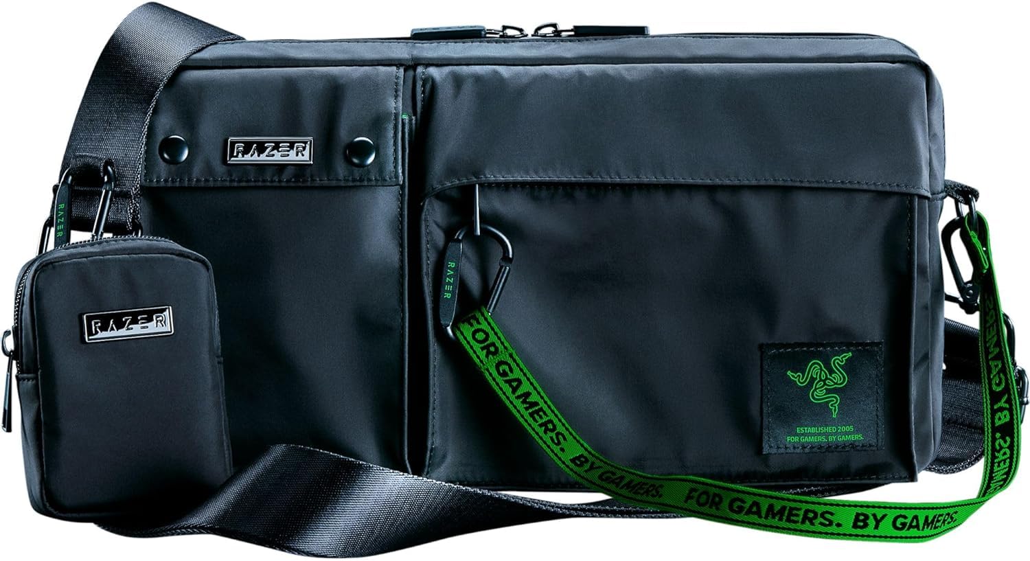 Razer Xanthus Bag I Light weightI Water Repellent I Engraved Razer-Branded Metal tag I Compatible with Gaming Controller (Razer Kishi, Steam Deck, Nintendo Switch) - Black-RC81-04290119-0000 (B0CC25KNY7) Amazon Price History, Amazon Price Tracker