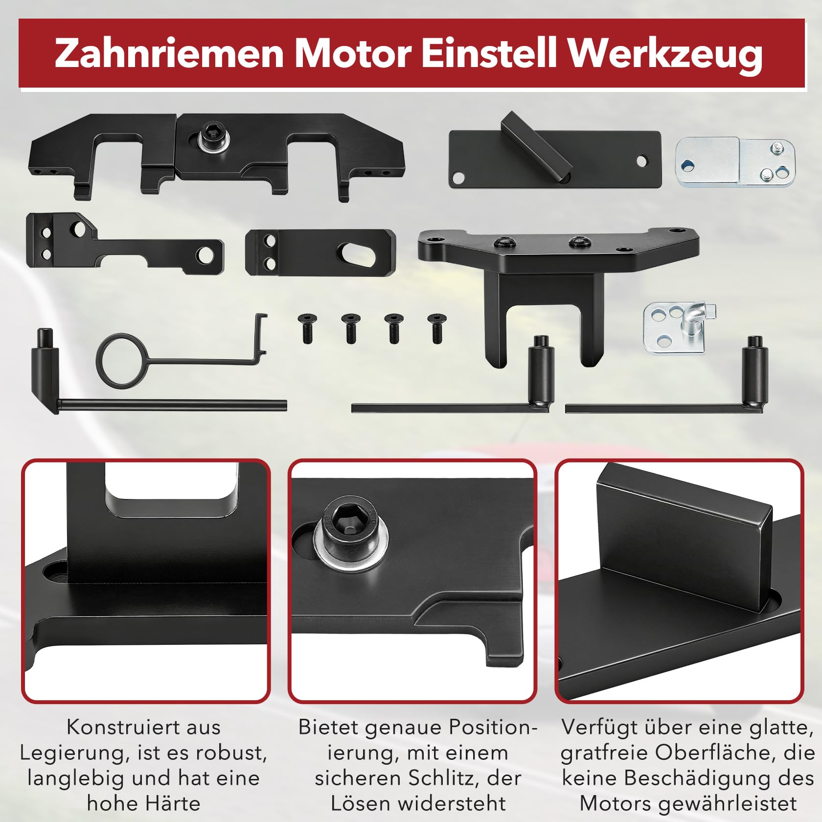 CarBole Motor Einstellwerkzeug Satz für 1.2 Vti (VVT)/GDI PureTech Benzinmotor,Zahnriemen Werkzeug Kompatibel mit Opel Peugeot Citroen,für G-0109-2E,G-0109-6,EN-52809,0109-2C/2D,109-2B,0109-2B