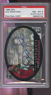 1996 SPx Upper Deck Joe Montana AUTO SIGNED Autograph Football Card UDA - PSA/DNA Certified - Unsigned Football Cards - coolthings.us