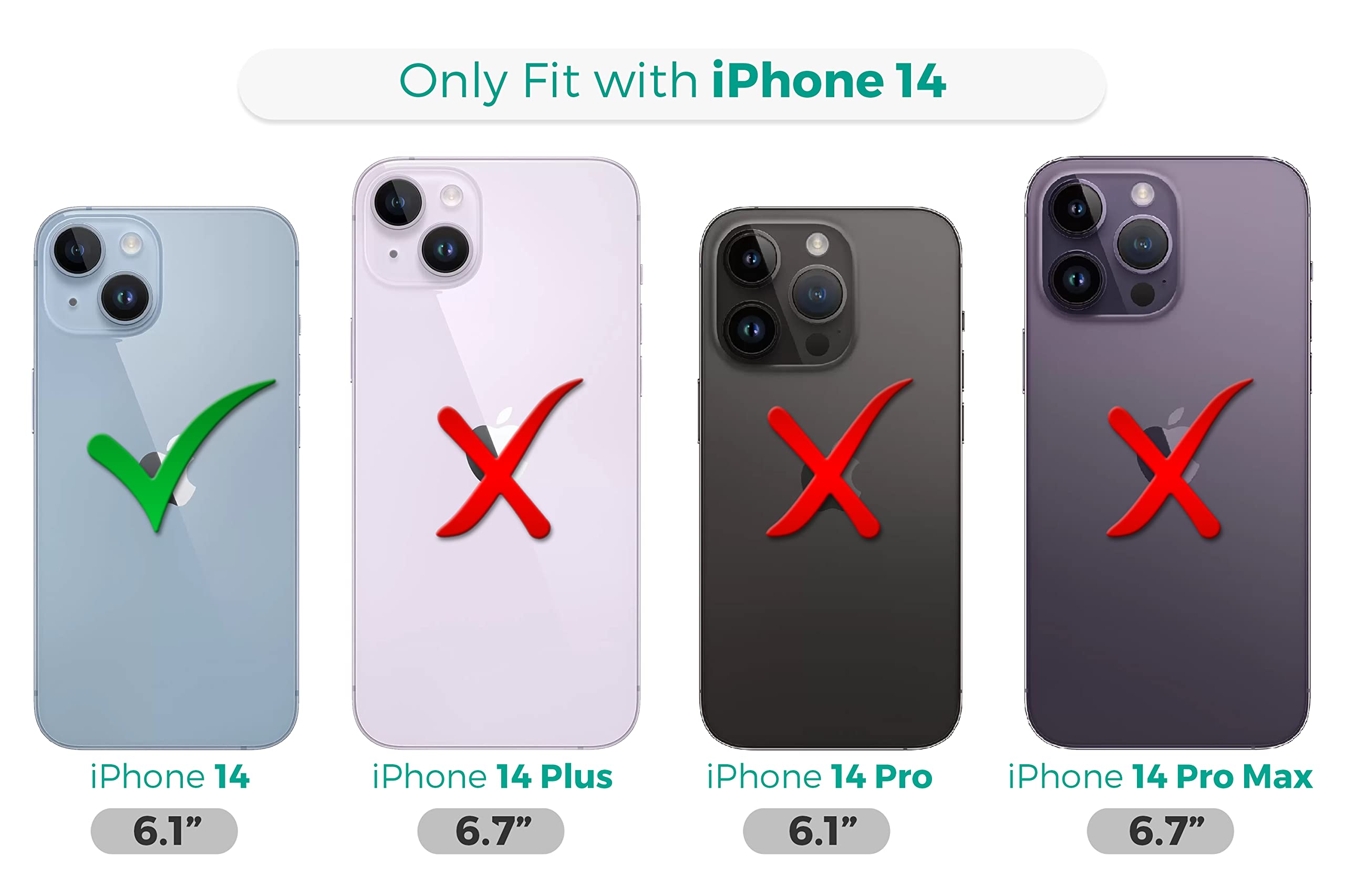 GlamCase for iPhone 14, iPhone 14 Clear Case - Image 3