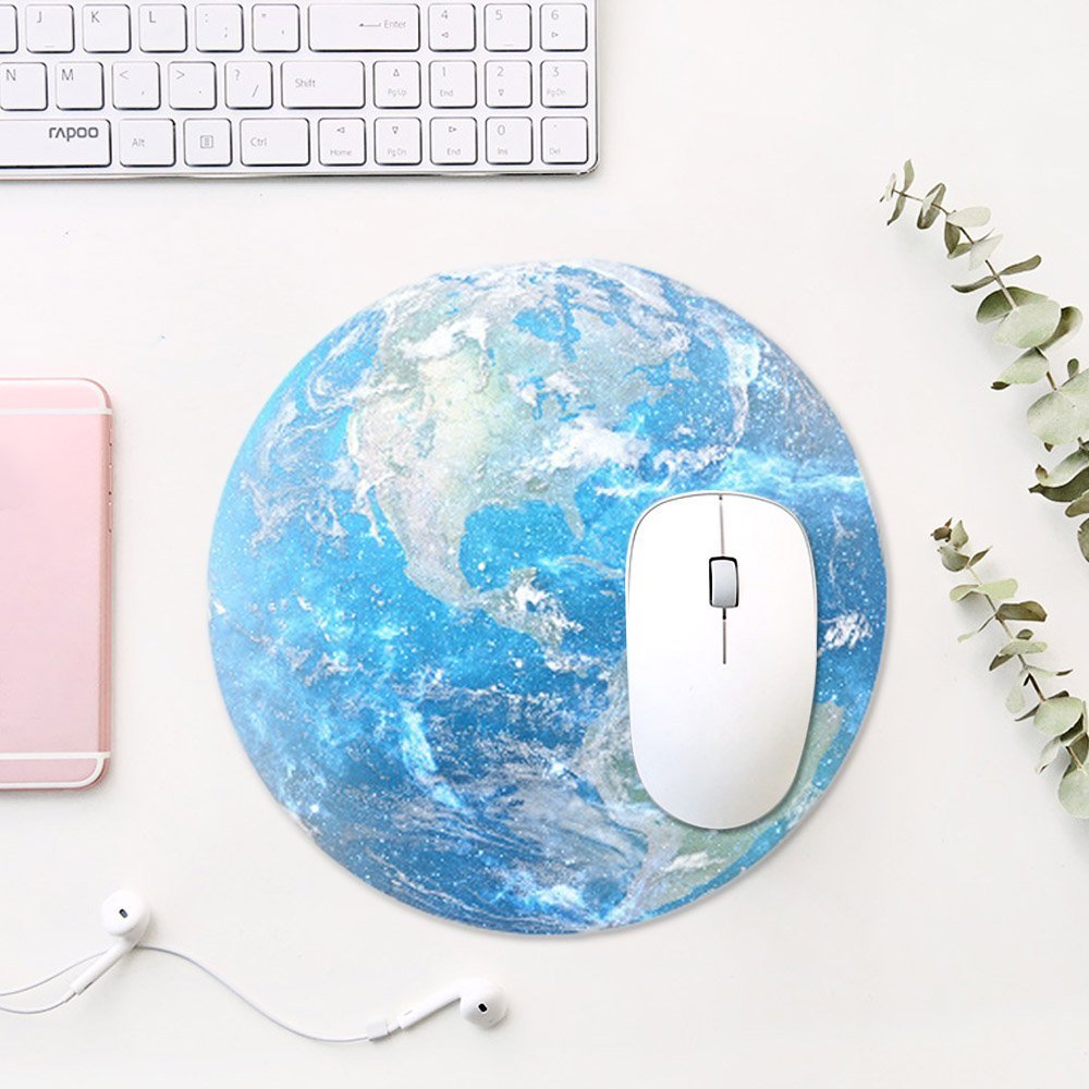 Circulaire Tapis De Souris Rond En Caoutchouc Bureau