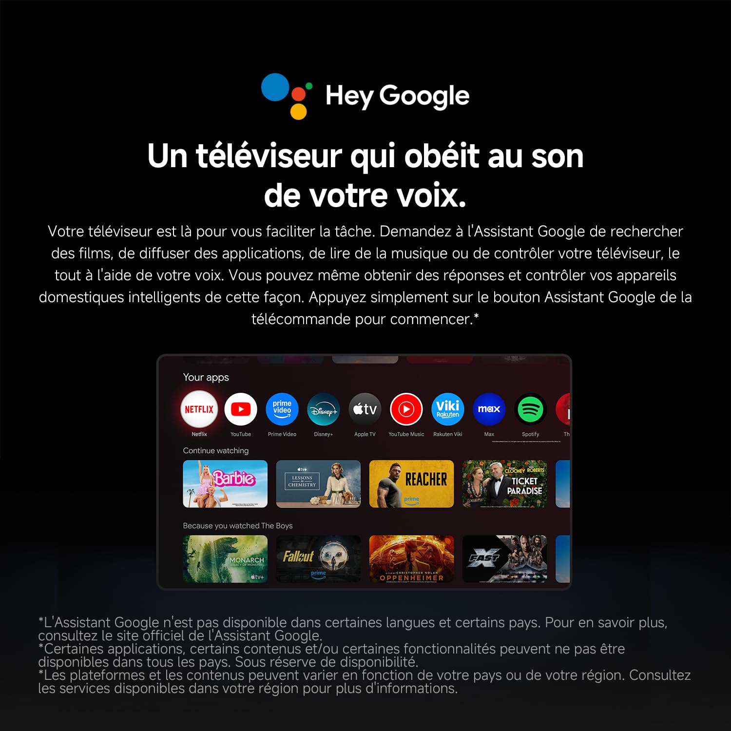 XIAOMI TV A Pro 50 127 cm 50 Pouces 4K UHD QLED Smart TV Google TV HDR10 Game Boost 120Hz MEMC 2Go+8Go