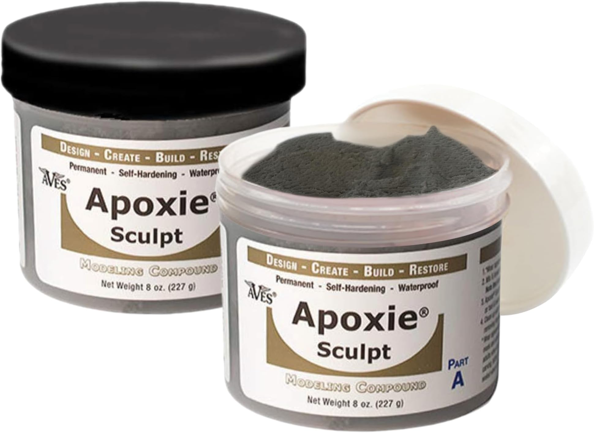 Apoxie Sculpt - 2 Part Modeling Compound (A & B) - 1 Pound, Natural