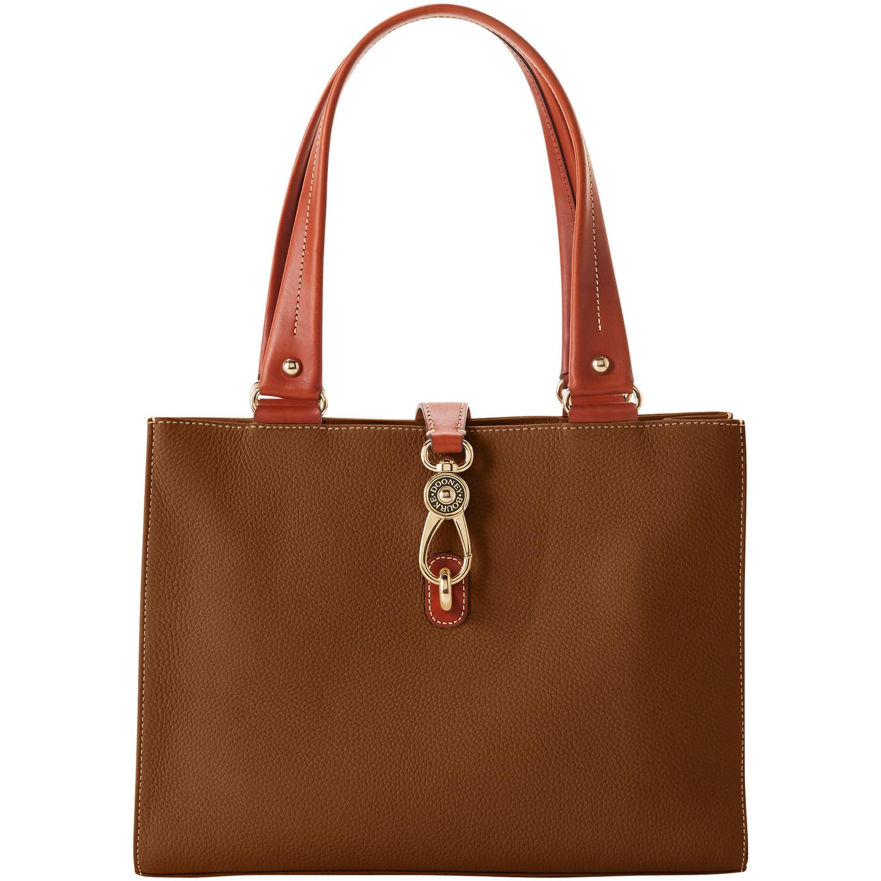 Dooney & Bourke Handbag, Pebble Grain Medium Logo Lock Tote
