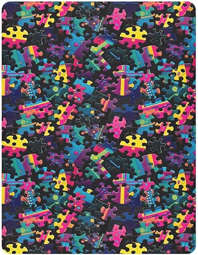 Miniatura 2 de Fitted Crib Sheets Colorful Puzzle Pattern Baby Crib Sheets for Boy & Girl Toddler Mattress Sheets 21216567