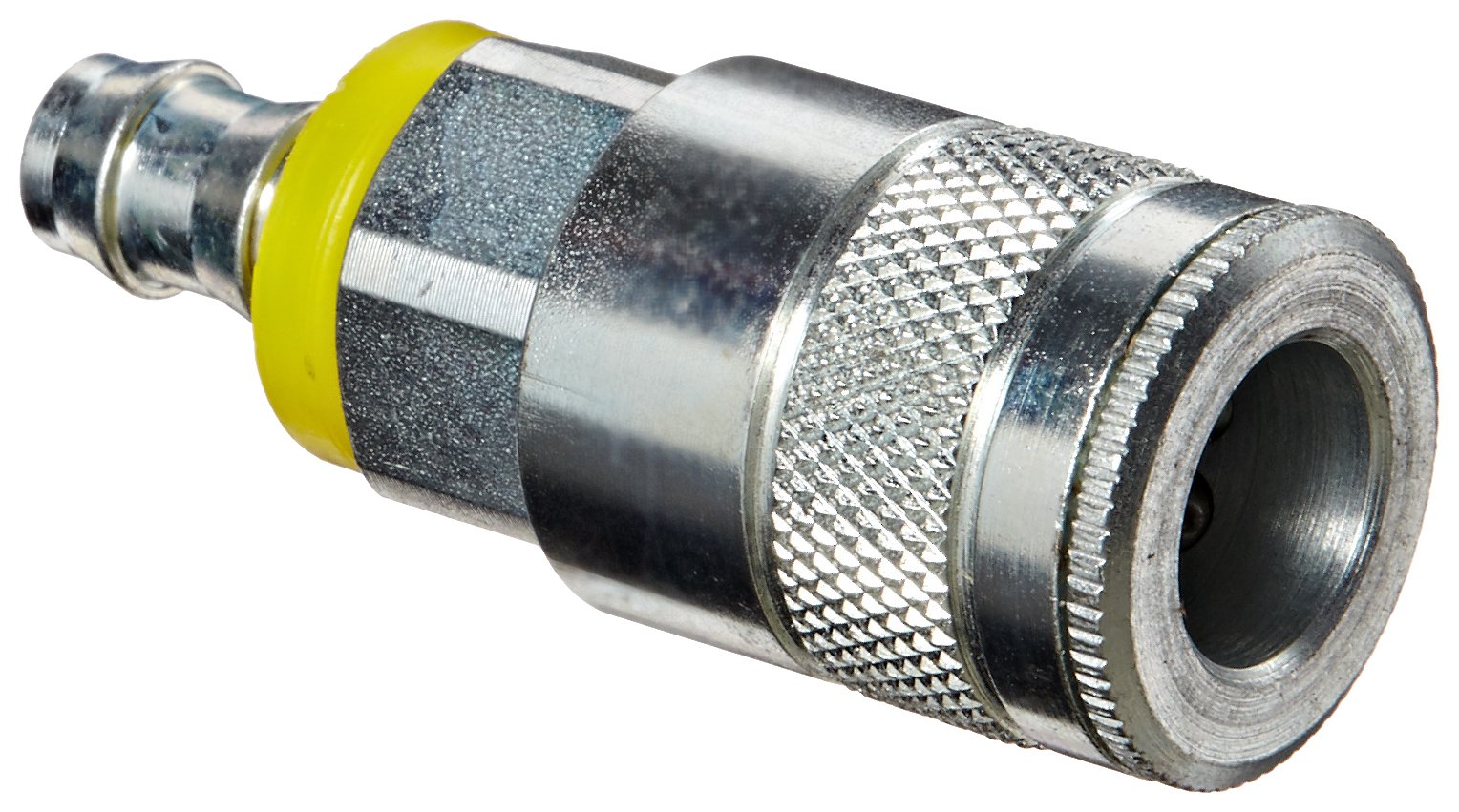 Dixon Valve DC644L Steel Air Chief Automotive Interchange Quick-Connect Air Hose Socket, 3/8" Coupler x 3/8" Push-On Hose ID Barb, 70 CFM Flow Rating