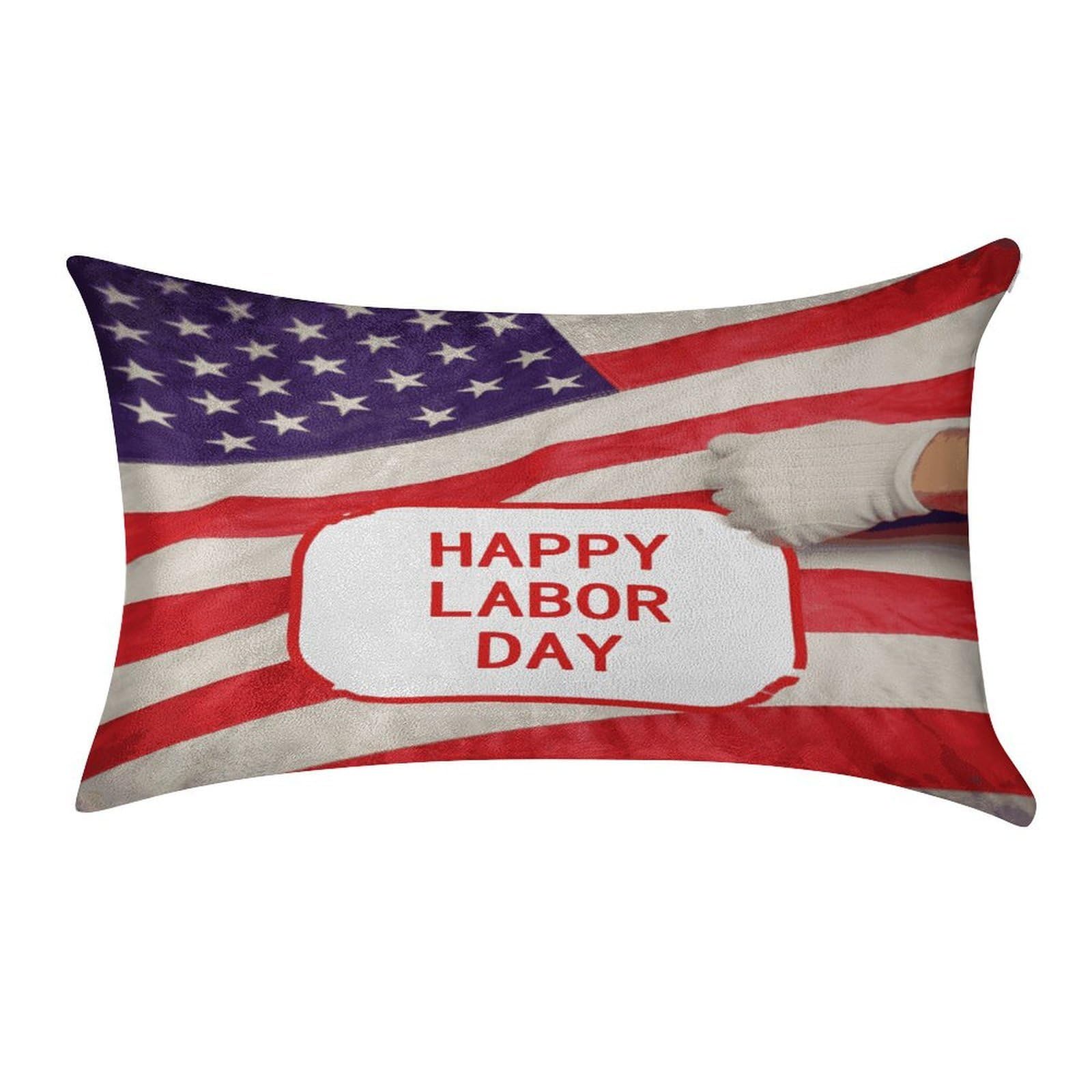 Btcowzrv Style Happy Labor Day Pillow Cover Pillow Case Pillowcase