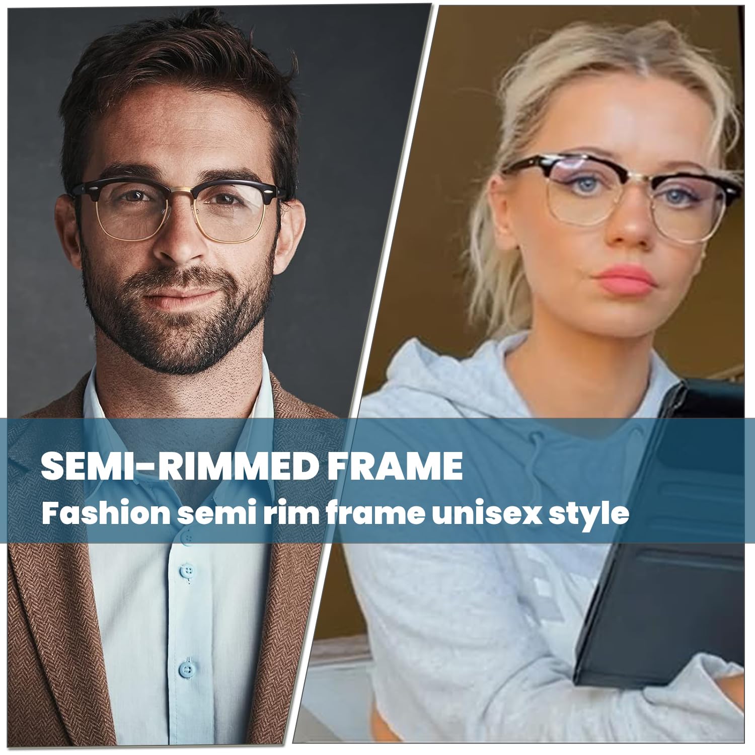 GYU Lunettes de lumière bleue - Bloque la lumière bleue - Pour jeux, lecture, télévision, ordinateur avec blocage de la lumière bleue