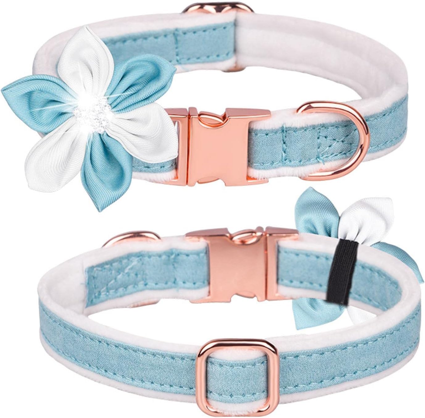 Collier pour chien floral réglable anti-irritation petits et grands