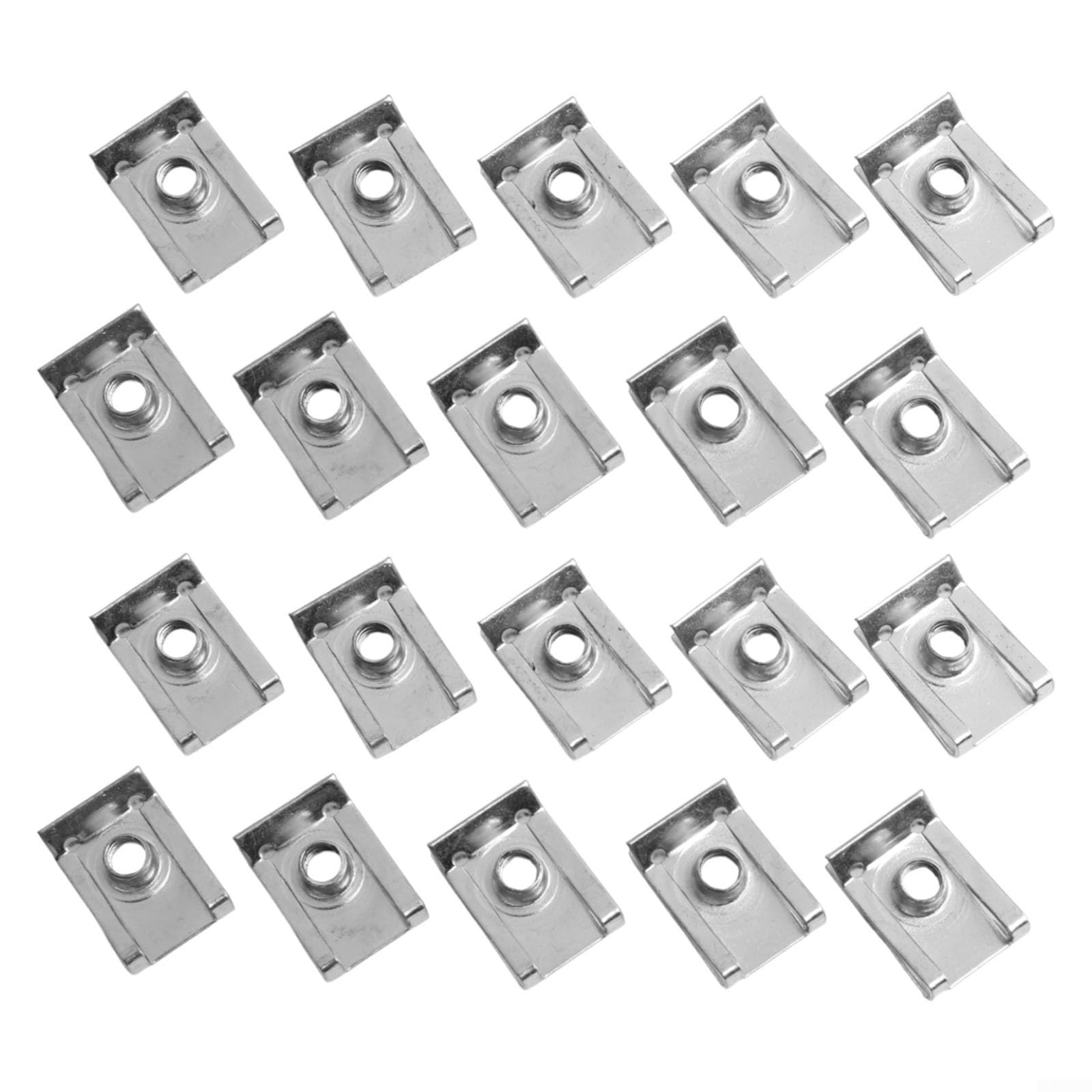 Dadi a U zincati per giunzione pannelli, M5/M6/M8, con elevata forza di serraggio, compatibili con veicoli a motore, elettrodomestici, set da 20 pezzi -M4) (M5)