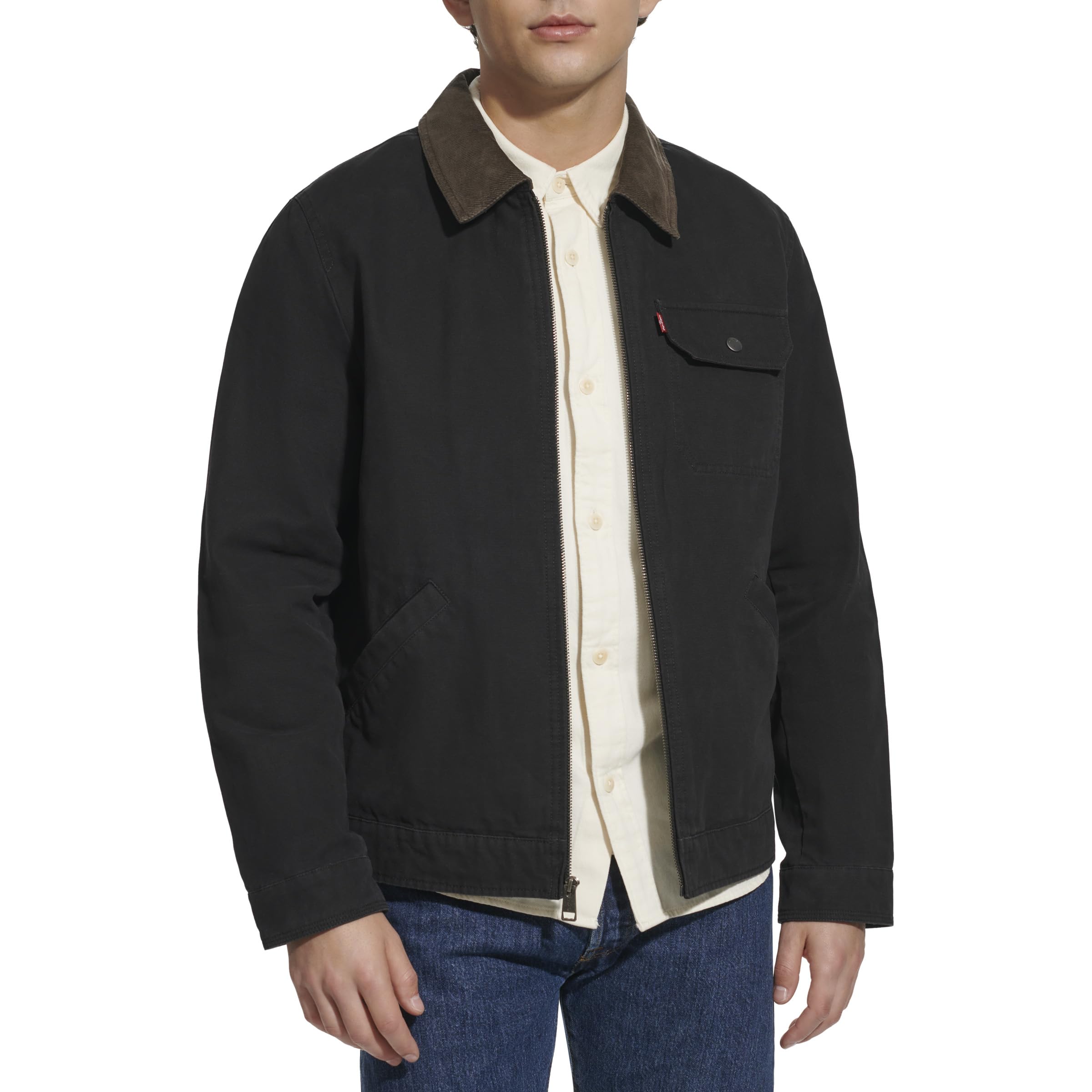Levi's Herren Workwear Depot Jacke aus Baumwoll-leinen-kordsamt Baumwolljacke