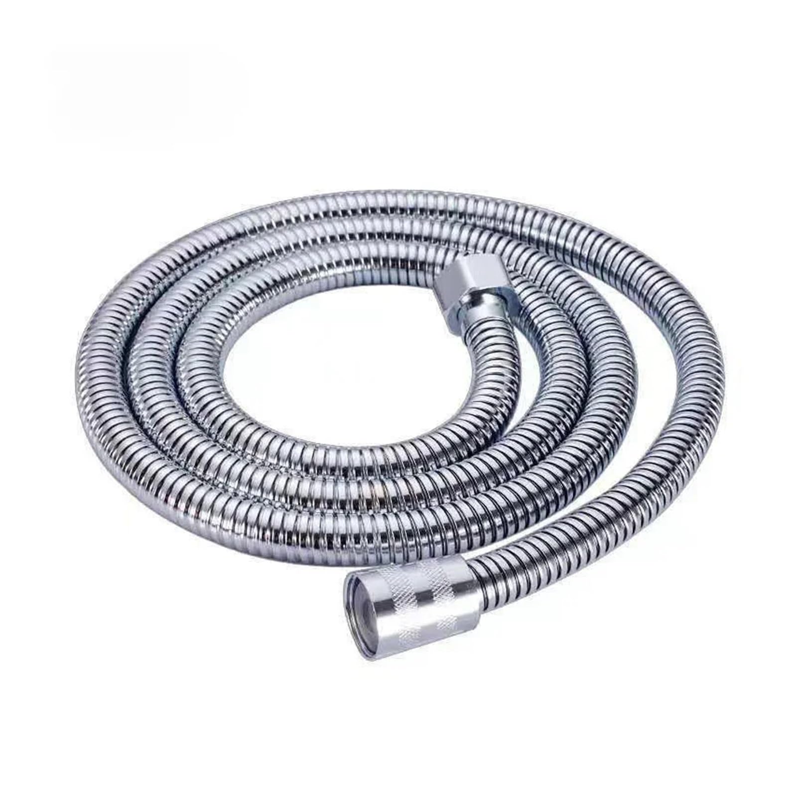 Mmzrukywv Silver Shower Hose 1.5/2M Black/ Flexible Shower Hose Stainless Steel Long Bathroom Shower Pipe Extension Bathroom Accessories(,1.5M)