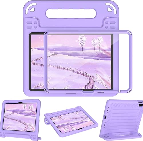 Miniatura 9 de BMOUO Funda infantil para iPad de 10.9 pulgadas 2022 con protector de pantalla integrado, a prueba de golpes, peso ligero, soporte de mango