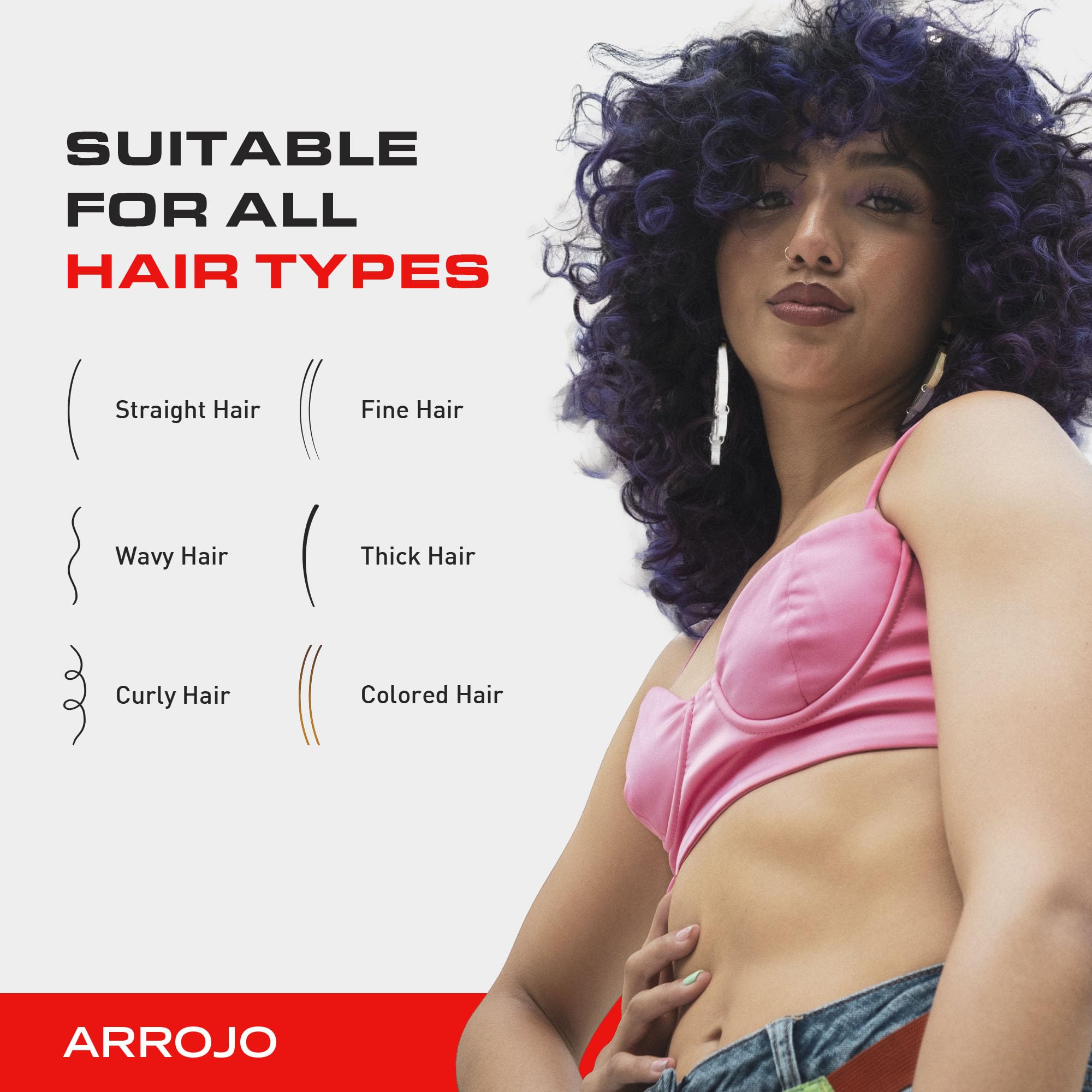 ARROJO Cream Whip - 5.5 Fl Oz - Conditioning Leave-In Hair Styling Cream for Wavy or Dry Hair, Sulfate & Sodium-Chloride Free, Antioxidant, Moisturizing