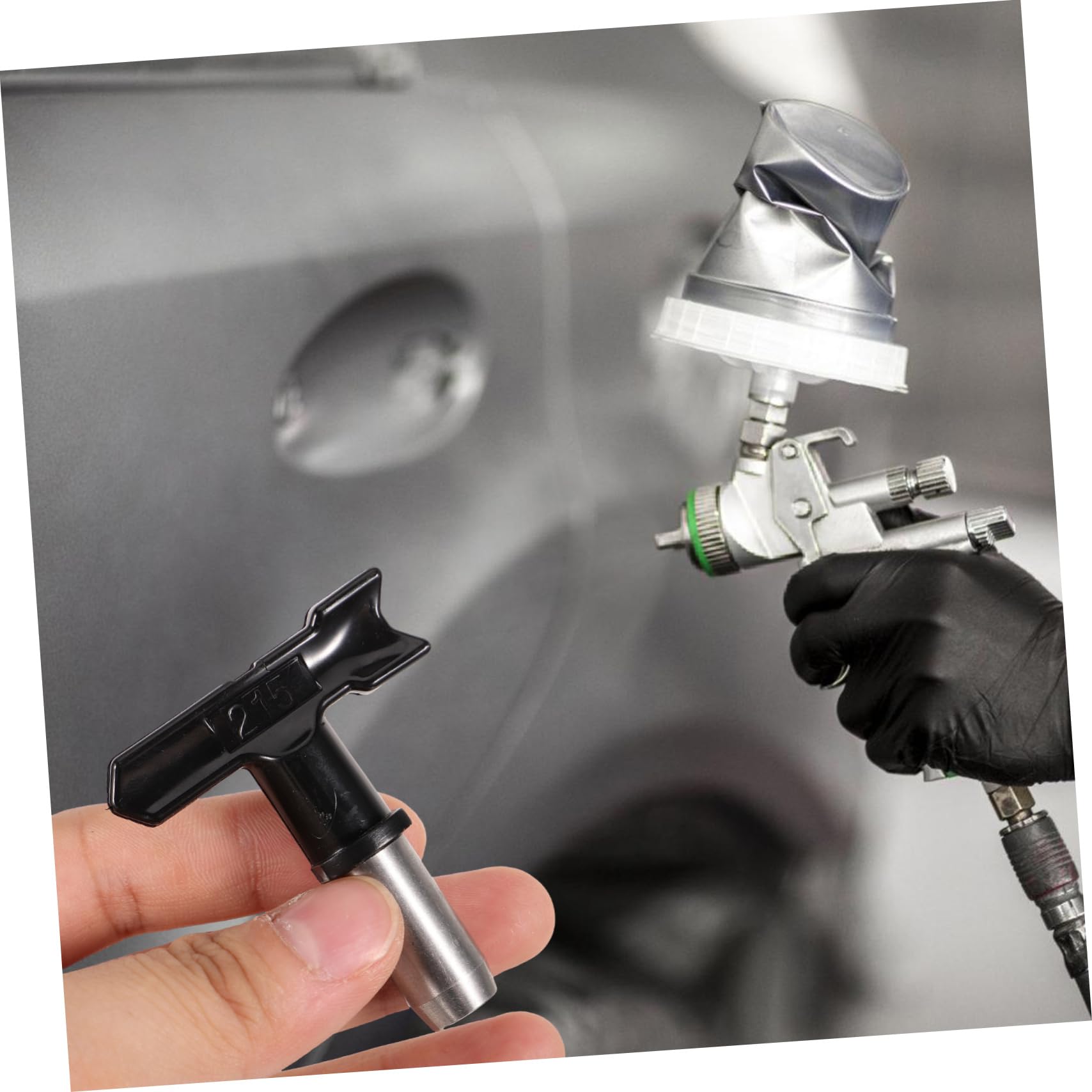 UKCOCO 8pezzi Ugelli Per Spruzzatore Airless Accessori Per Verniciatura Di Punte Reversibili Per Pittura Perfetti Per Finiture Di Interni Ed Esterni Resistente e Facile Da Usare