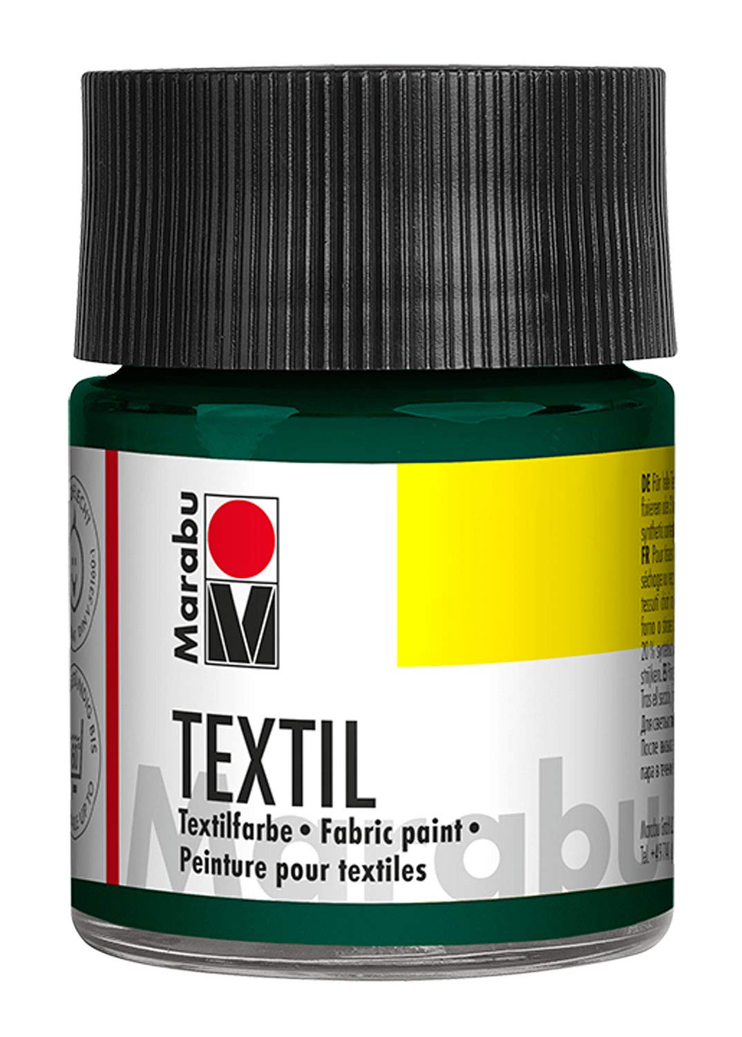 Marabu Dark Green Textil Jar, Fabric Paint, 50 Ml (Pack Of 1)
