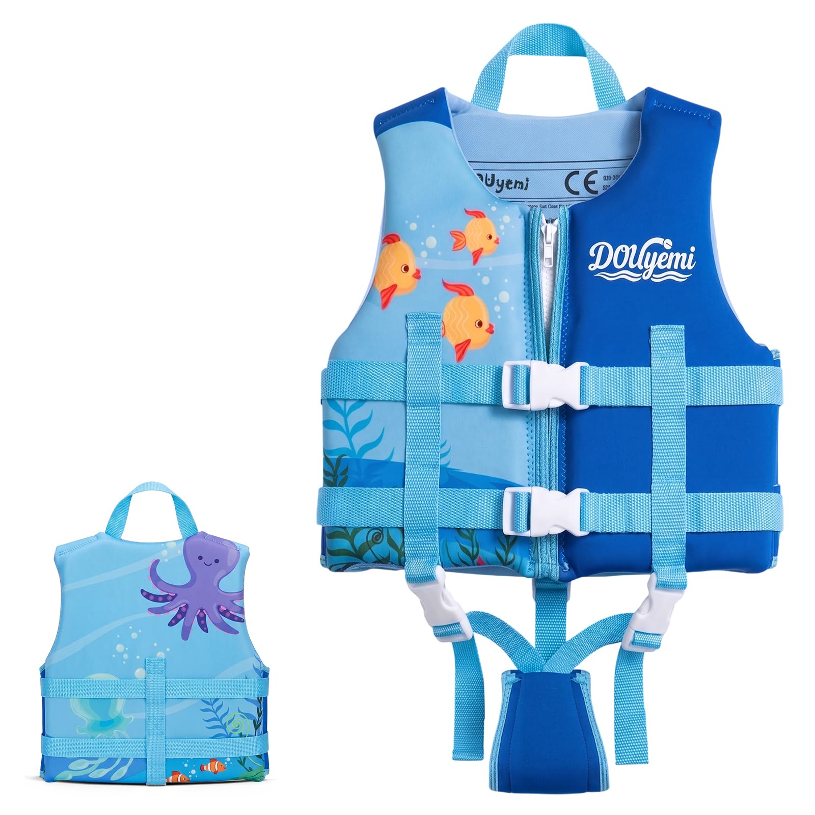 Swim Floats Kids, Kids Swim Vest Float Jacket with Adjustable Safety Straps, Toddler Swimming Training Flotation Buoyancy Swimsuit for Boys Girls Aged 6-9 Years, Perfect for Pool and Swimming lesson