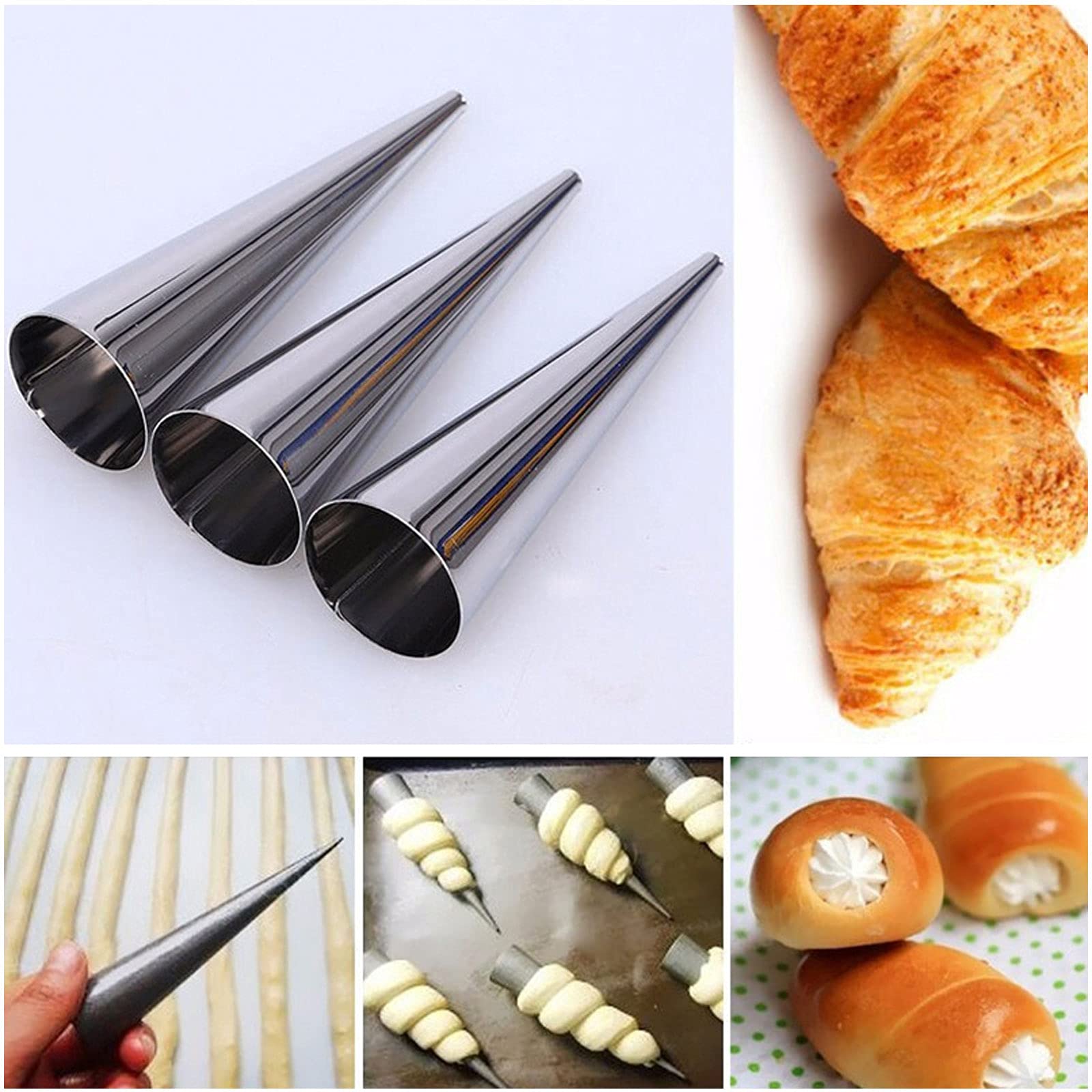 Sollbry Set Da 5 Pezzi Di Spatole Per Crema Pasticcera In Acciaio Inossidabile, Utensili Per Pasticceria Set Per Mescolare Glassa Per Torte Pittura A Olio Toner Per Decorare La Crema 84644780
