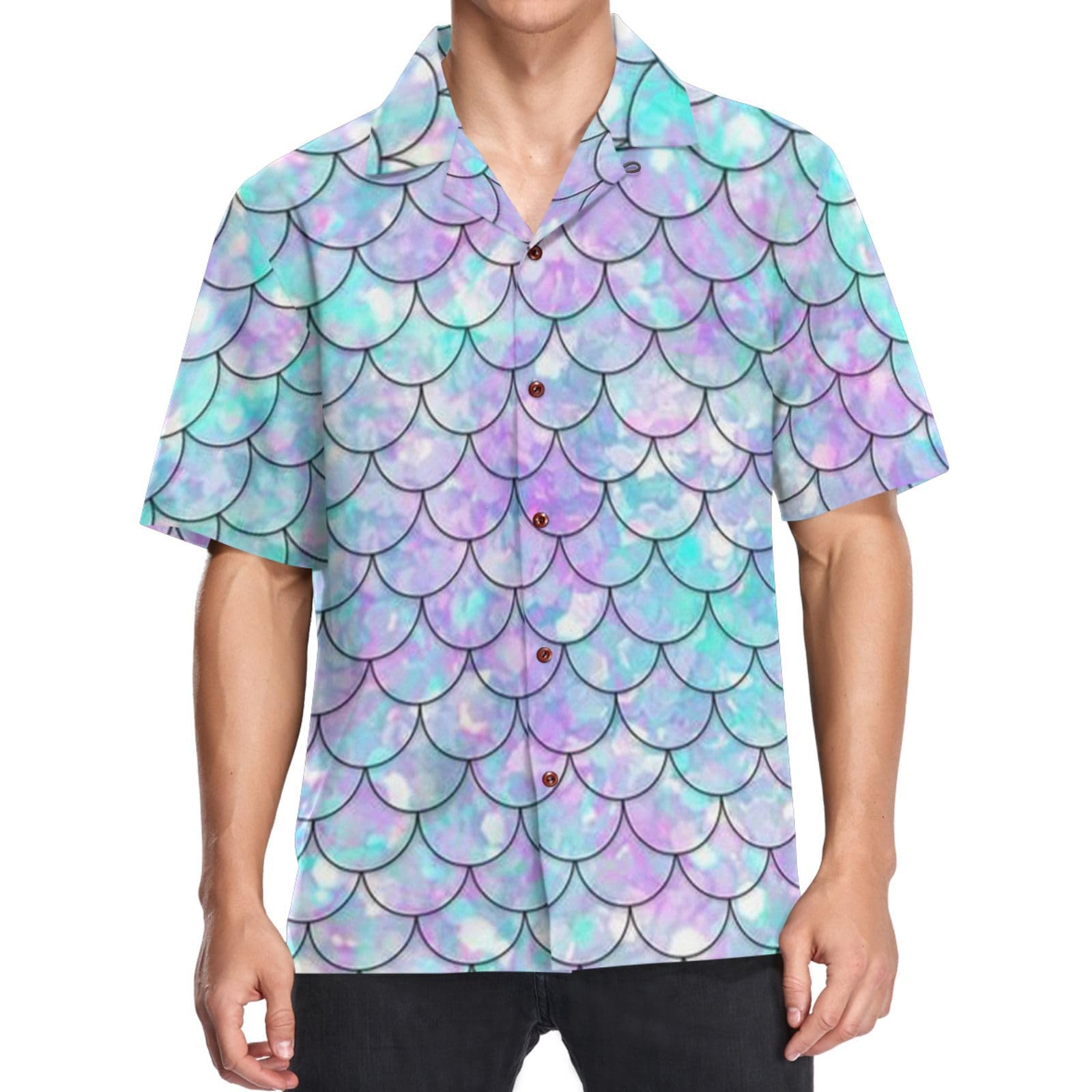 visesunny Fashion Hawaiian Shirts for Men Short Sleeve Aloha Beach Shirt Floral Summer Casual Button Down Shirts S-3XL