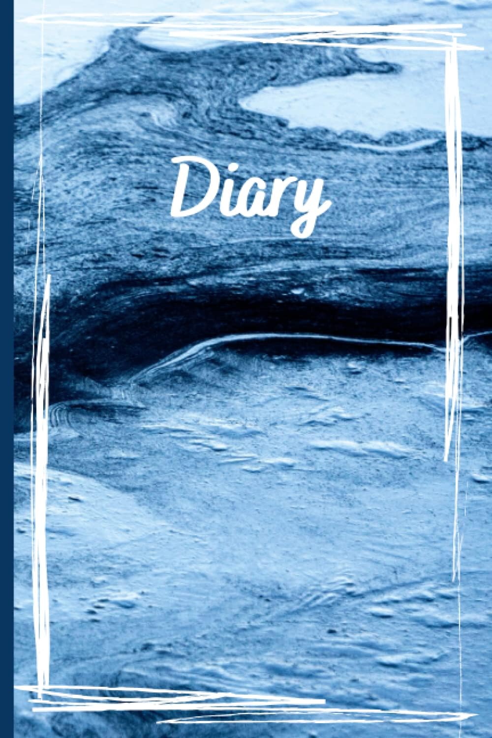 Matte Blue Abstract Diary