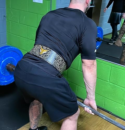 Miniatura 3 de Mytra Fusion Cinturón de levantamiento de pesas para hombres y mujeres, cinturón de palanca de 0.394 in de grosor y 4 pulgadas de ancho, cinturón de