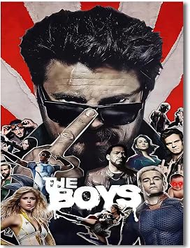 LPAIWXY The Boys Tv Drama Poster For Fans Kids Room Bedroom Wall Decor-The Boys Tv Drama Posters Canvas Prints Picture For Teen Boy Girls Gifts