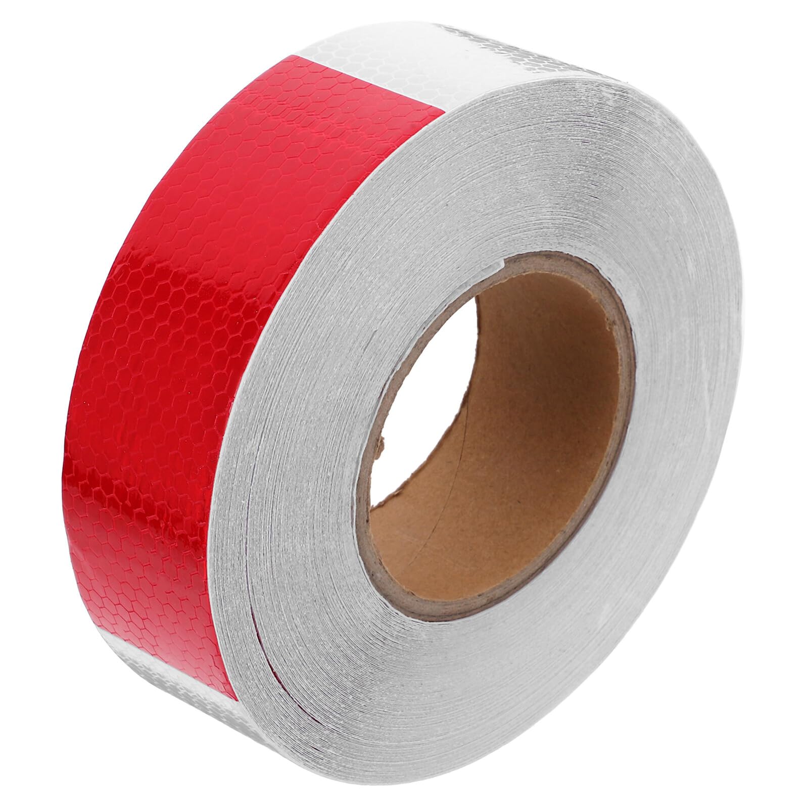 Cinta de señalización de Peligro, Cinta Reflectante de Advertencia en Forma de Panal for vehículos Blanca y roja