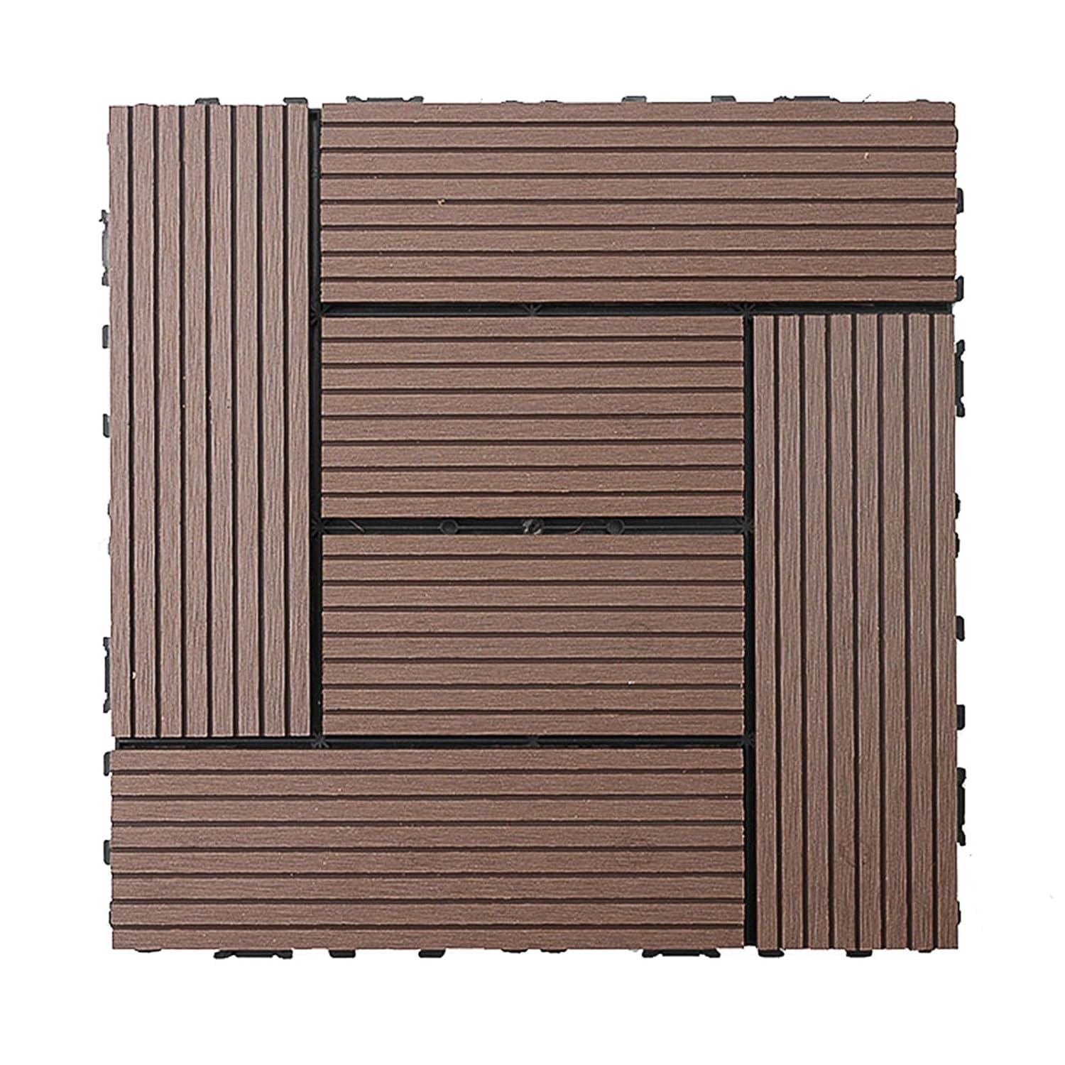 Carrelage de sol extérieur imperméable et antidérapant gaufré couleur café
