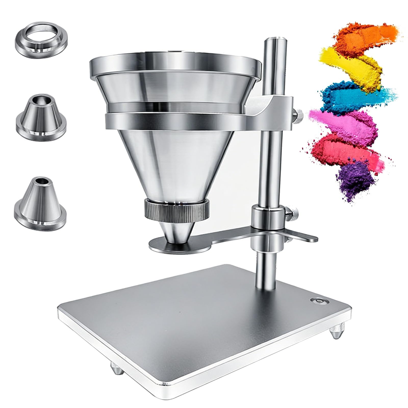 Pulverformungs-Fähigkeitstester, Schüttdichtetester mit Durchflussregelventil, Durchflussmessgerät, 110 mm Trichter, zur Bestimmung der Pulverflüssigkeit