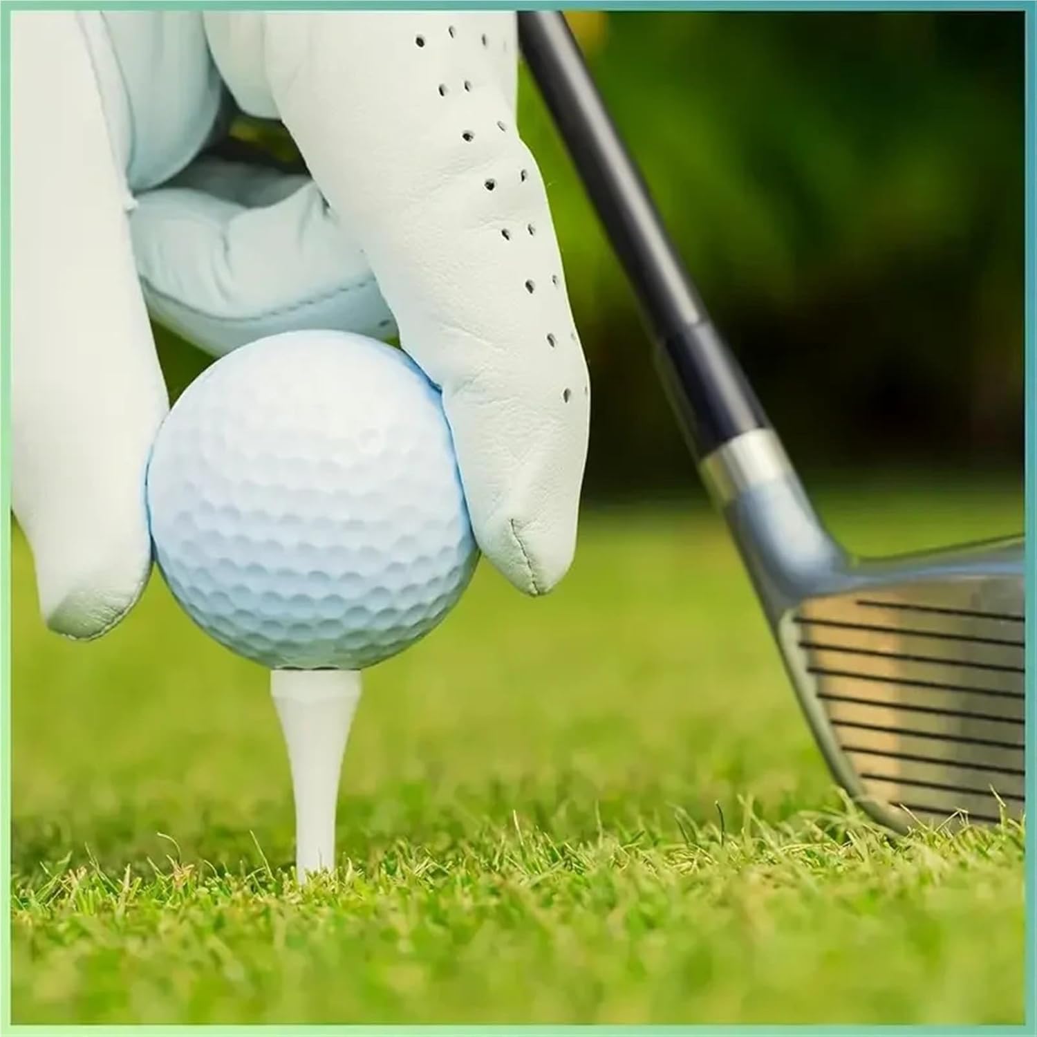 Golf Practice Balls 50 Pack - Three Layer Construction for Indoor Outdoor Use and Extended Distance