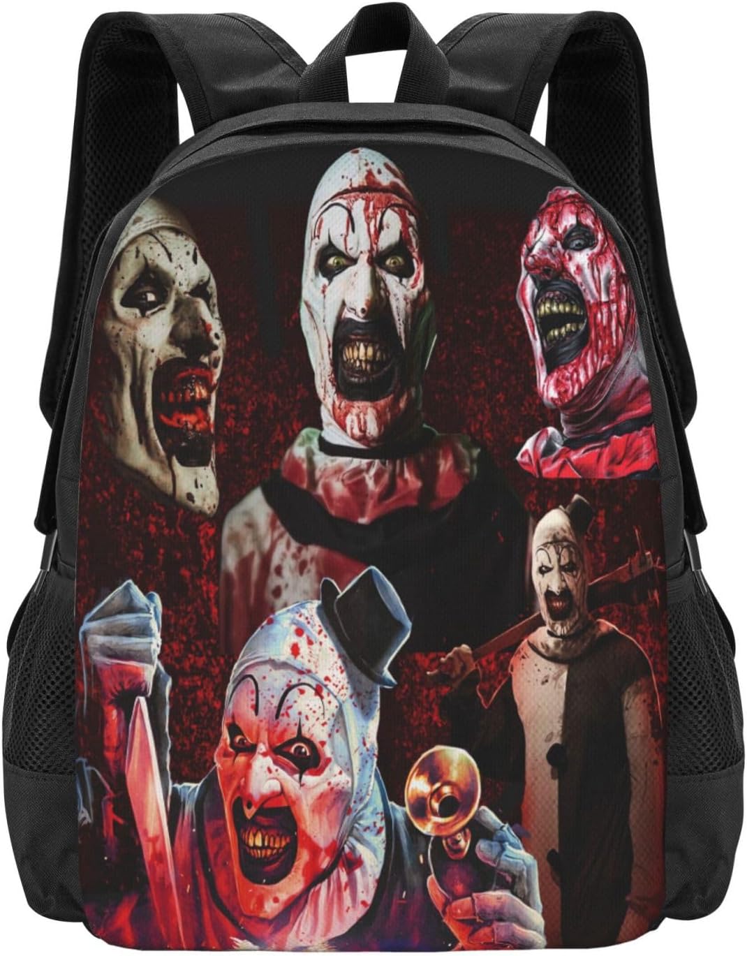 Terrifier 2 Backpack,3d Print Laptop Backpack Lightweight Casual Daypack Bookbag 16.5 In, Black