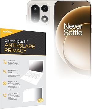 BoxWave Screen Protector Compatible with OnePlus 15 - ClearTouch Anti-Glare Privacy 2-Pack, Privacy Screen Protector Flexible Film Anti-Glare