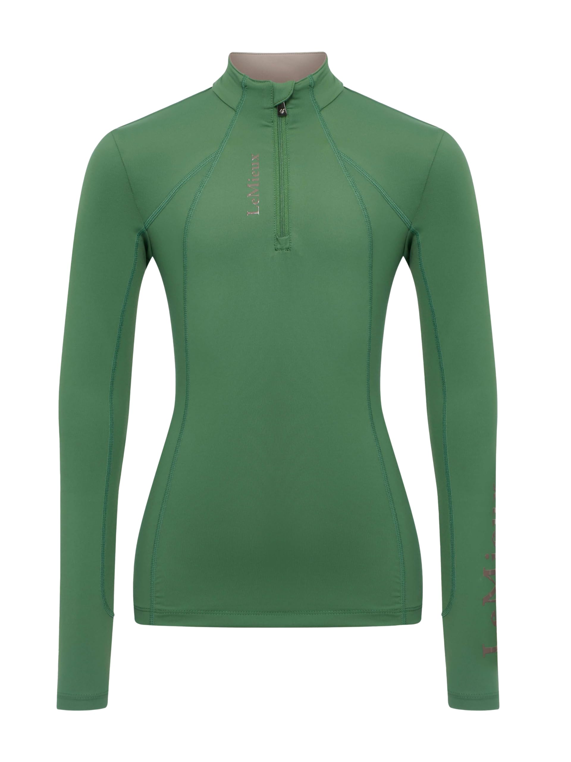 LeMieux Young Rider Classique Base Layer - Childrens Equestrian Horse Riding Long Sleeve Top - Hunter Green - 9-10years