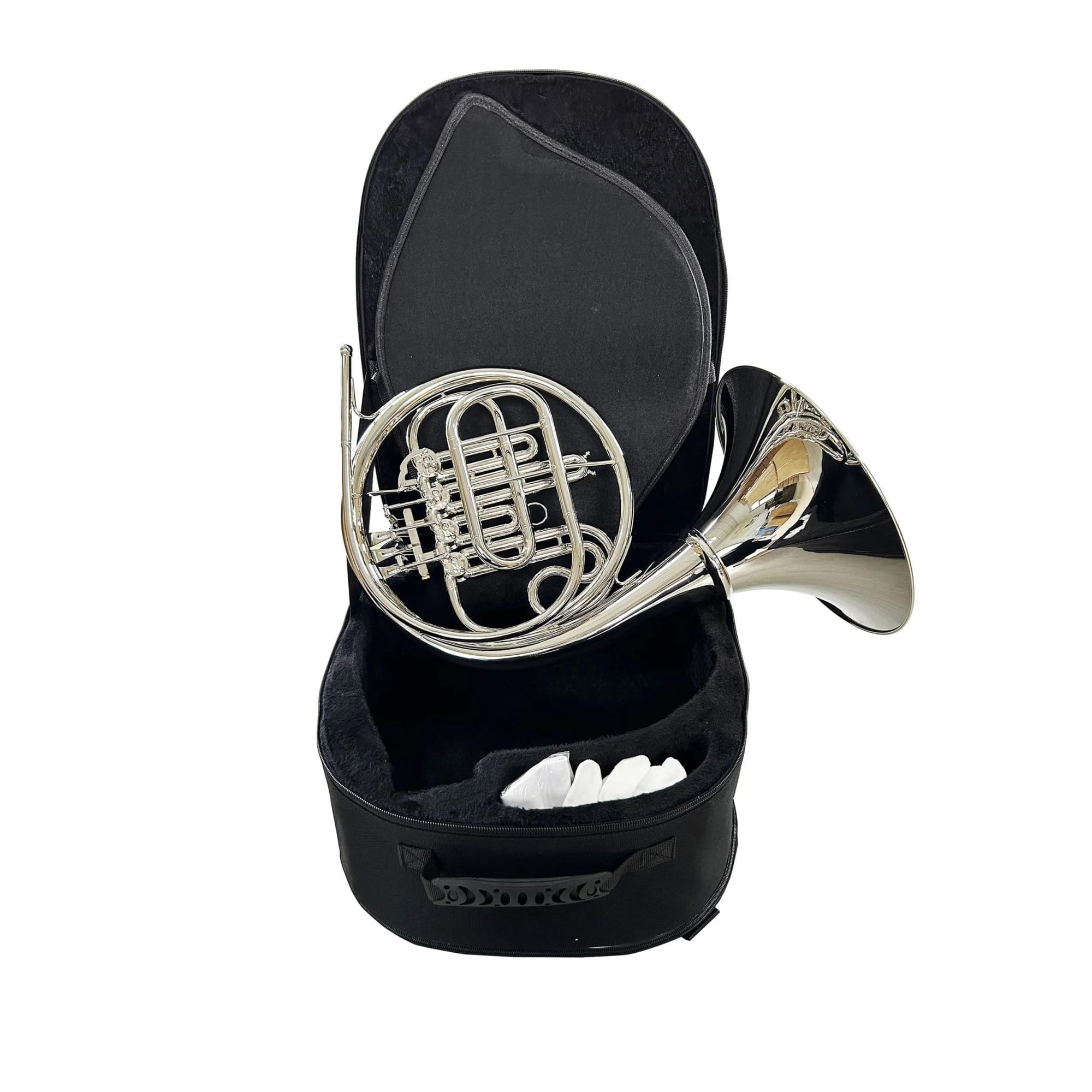 Róg francuski Pojedynczy klucz Bb French Horn 4 gałki niklowane