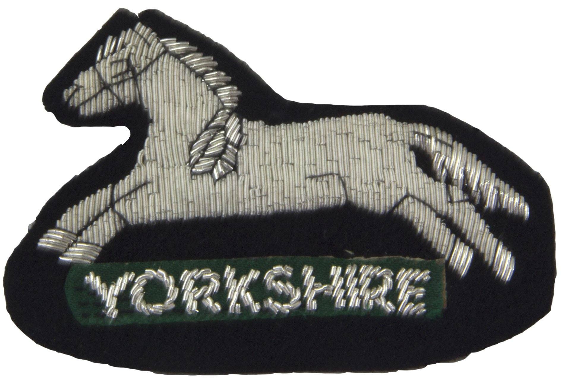 The Regimental Shop Men's Black/Red/Yellow Prince Of Wales's Own Regit Of Yorkshire Blazer Badge
