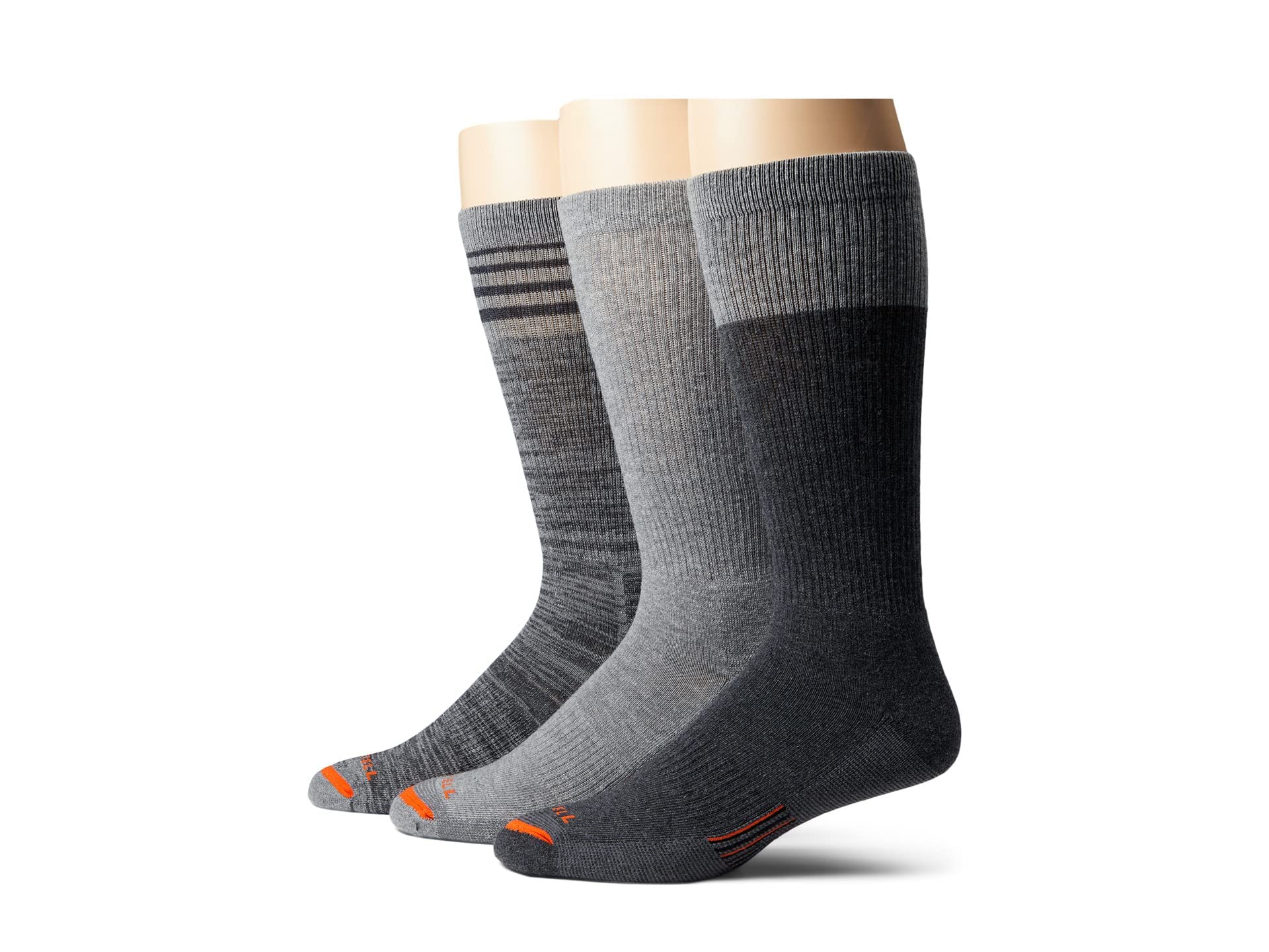 unisex-adult Men's and Women's Merino Wool Work Socks - 3 Pair Pack - Arch Support Merino Wool Work Midweight Crew
