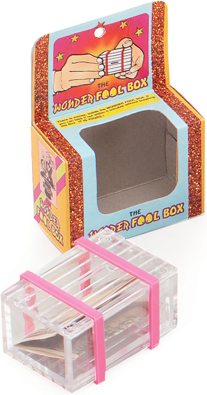 Bristol Novelty MC084 Wonder Fool Box, Clear/Red, One Size