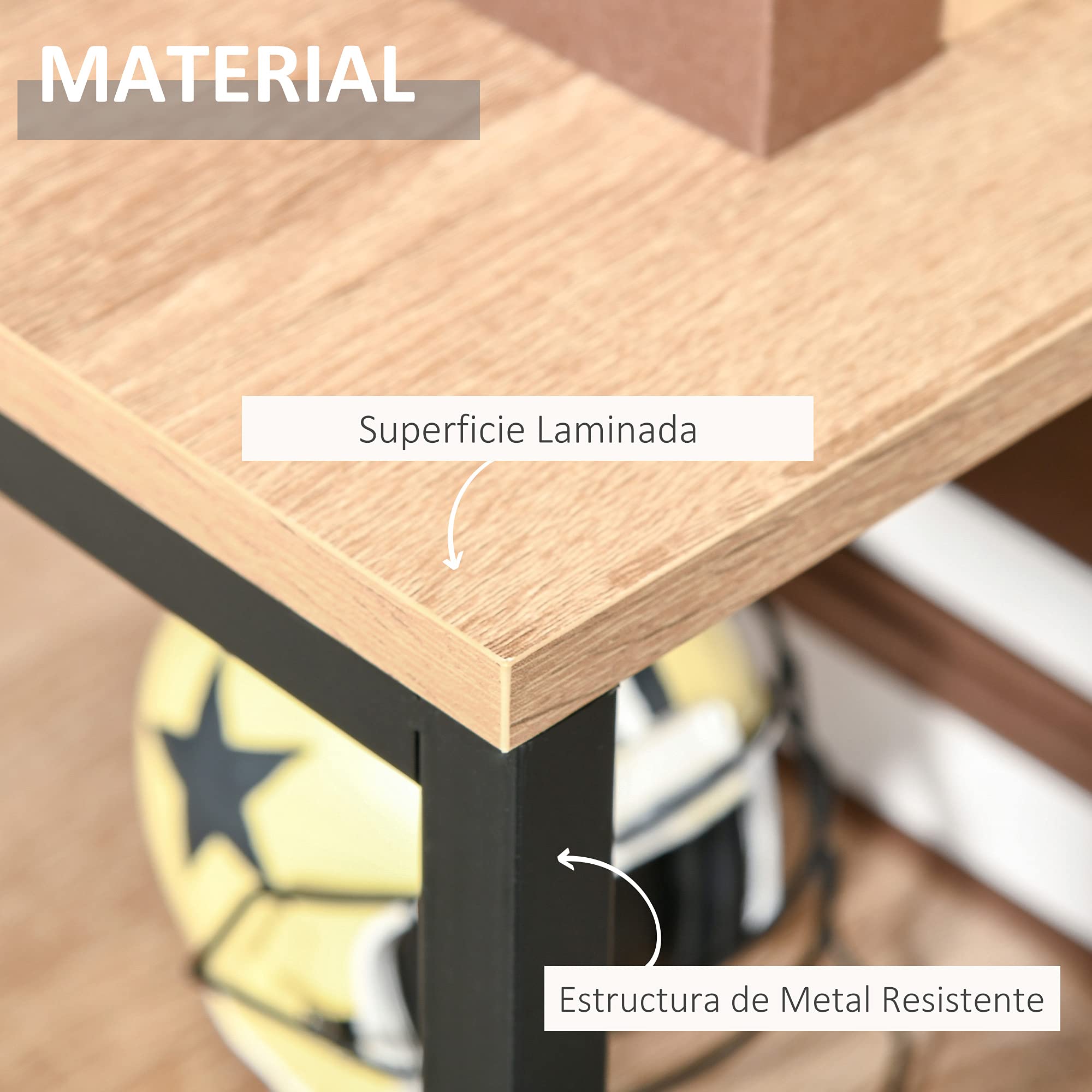 HOMCOM Estantería para Libros con Doble Puerta 80x35x97 cm Madera Natural