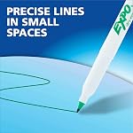 EXPO Dry Erase Markers, Low Odour Ink, Assorted Colours, Ultra Fine Tip, 8 Count