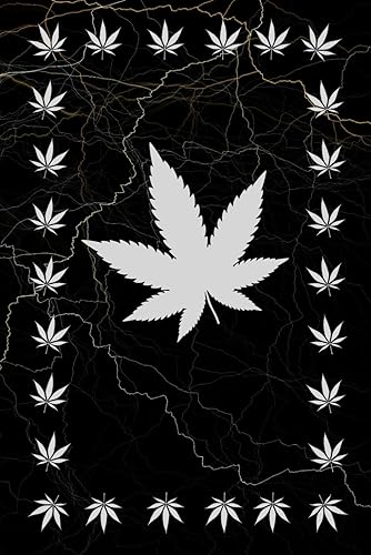 Hanf Notizbuch Hanfblatt Tagebuch Cannabis Rezeptbuch zum selber aufschreiben der vielfältigen Rezepte zum Backen Kochen Tipps & Tricks Marihuana