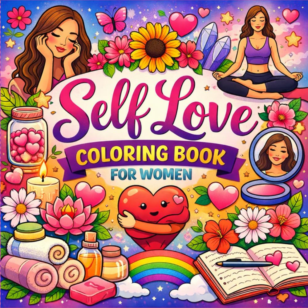 Self Love Coloring Book for Women: Relaxing Self-Care Designs with Positive Quotes to Reduce Stress and Boost Confidence