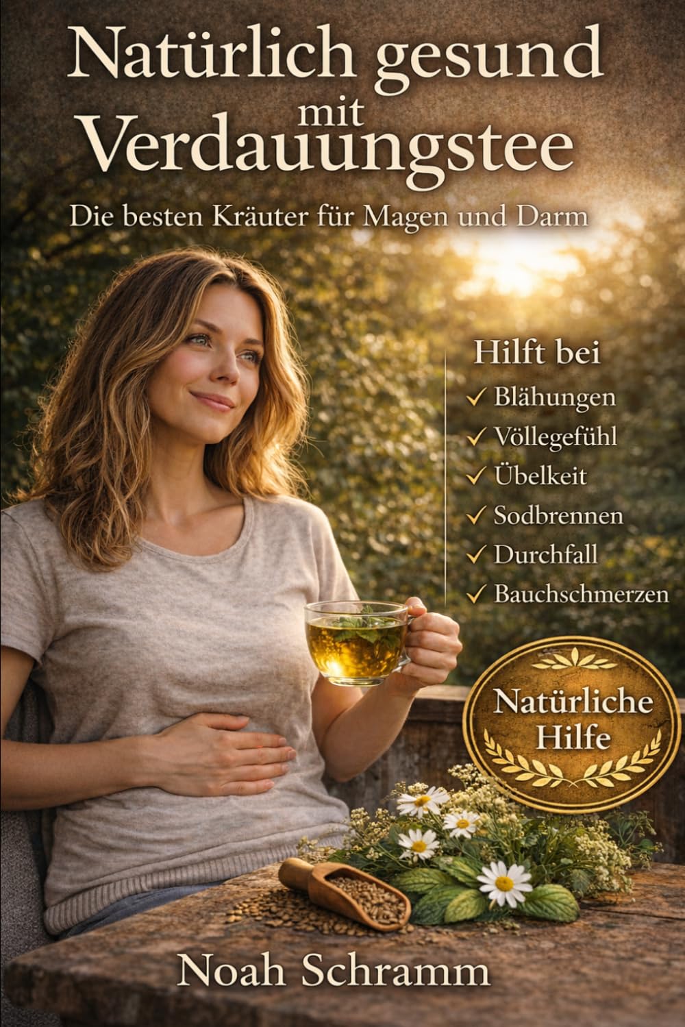 Natürlich gesund mit Verdauungstee - Die besten Kräuter für Magen und Darm – Pflanzen aus Balkon, Garten und Wald und einfache Tees gegen Blähungen, Völlegefühl und Verdauungsprobleme