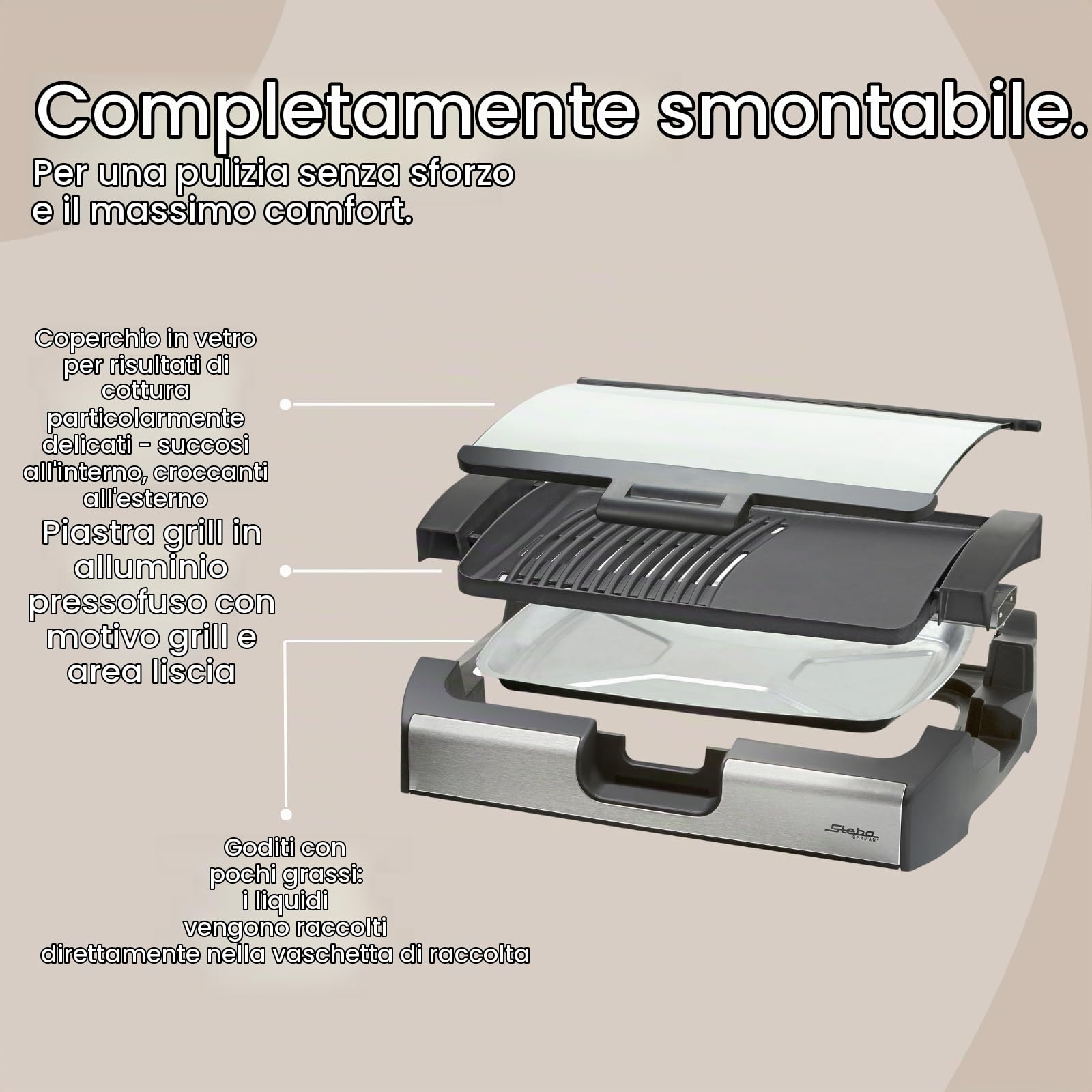 Steba 06.49.00 VG200 BBQ Grill da tavola