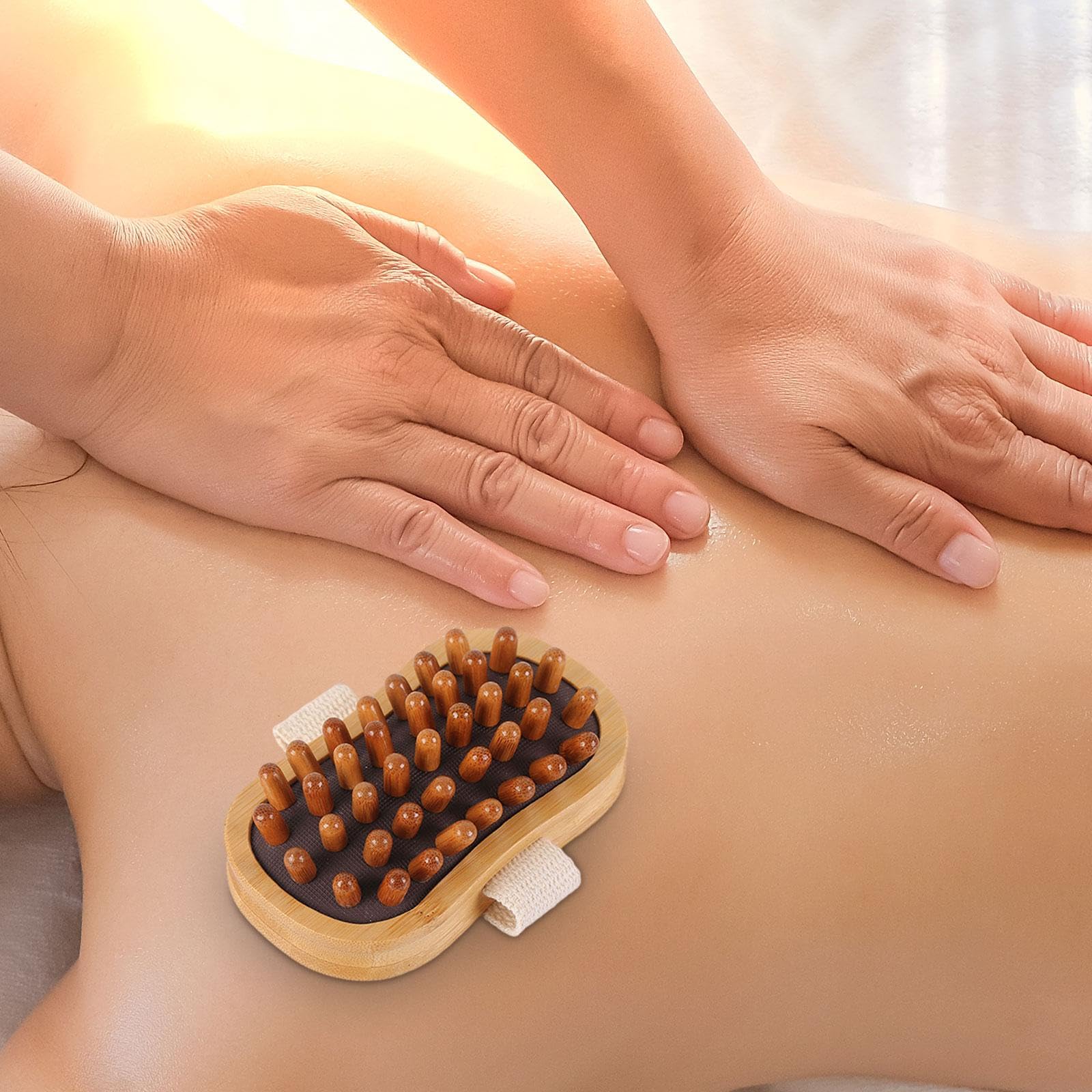 5 Cepillos de Madera para Masaje Corporal, Cepillo Masajeador Corporal, Herramienta para Esculpir El Cuerpo, Masajeador Manual de Mano, Cepillo