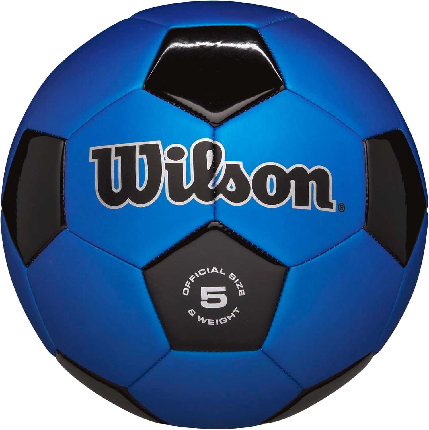 WILSON Traditional Soccer Balls Black/Royal Size 5