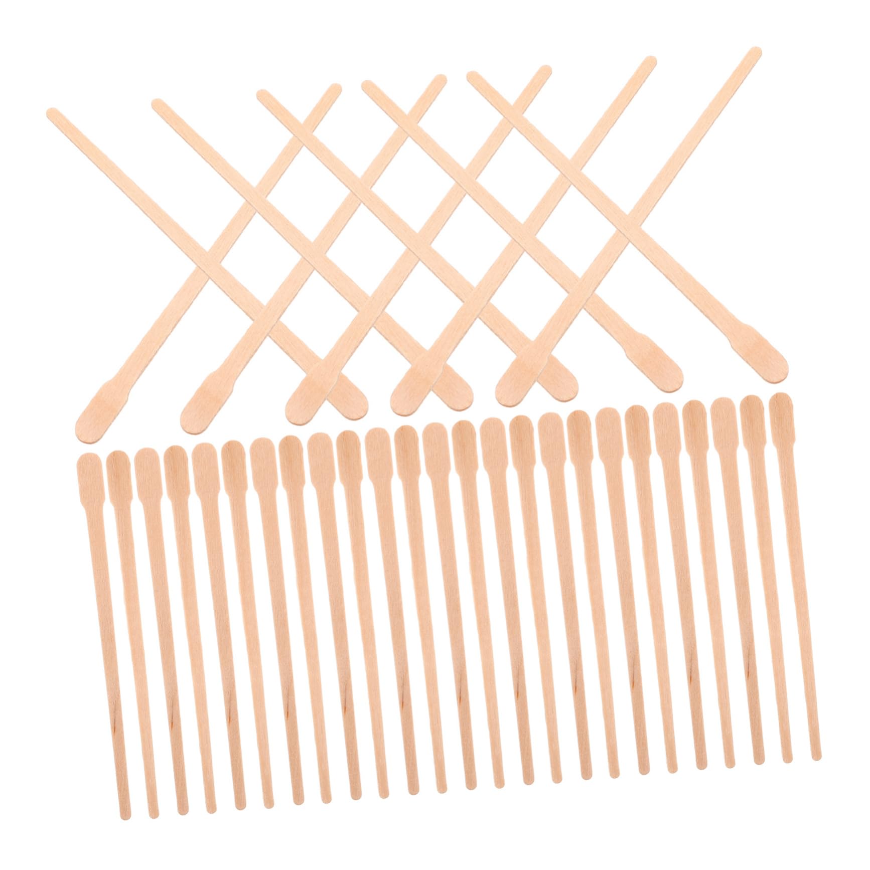 VALICLUD Wooden Wax Sticks 100pcs Hair Removal Waxing Rods Body Hairs Waxing Rods Kit