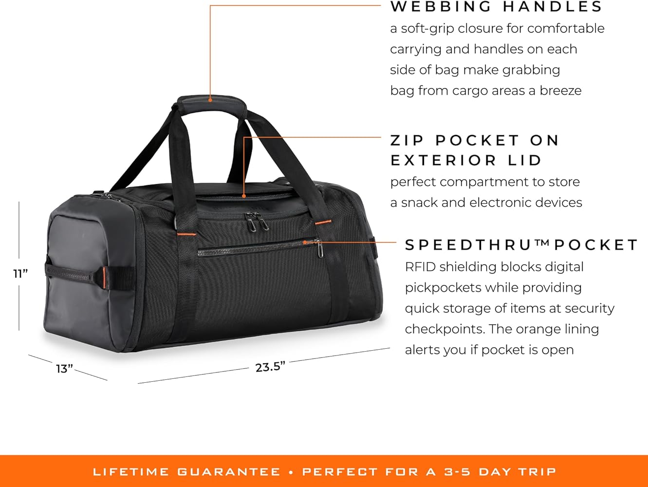 Amazon.com | Briggs & Riley ZDX Underseat Cabin Bag, Black