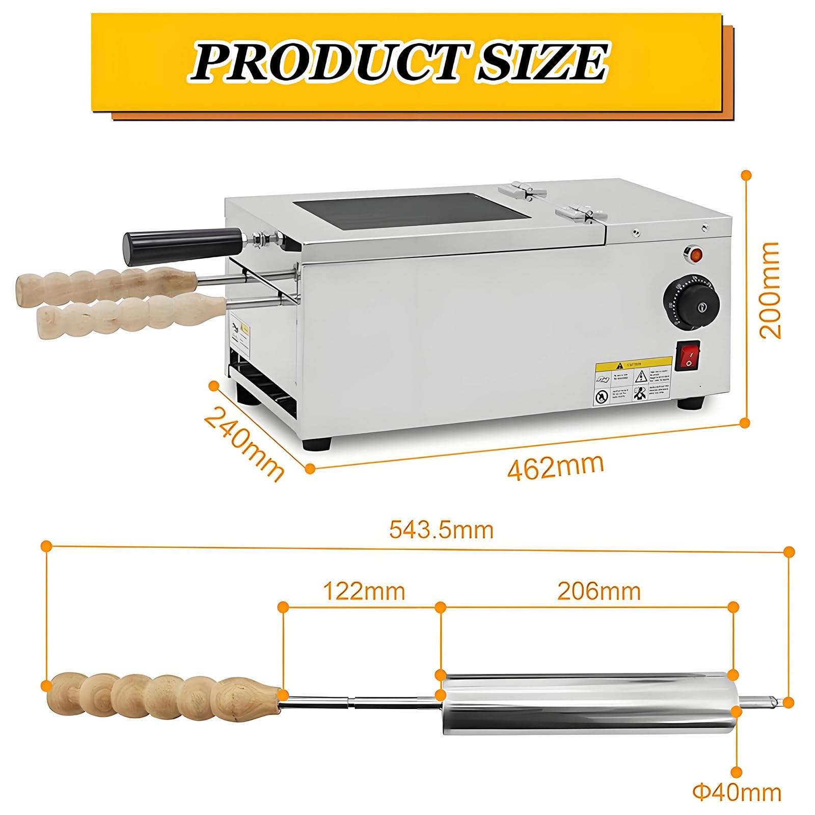Máquina para Hacer Conos De Helado Eléctricos,Máquina para Hacer Conos De Helado Comerciales De 1500 W, Máquina para Hacer Pan con Conos De Helado